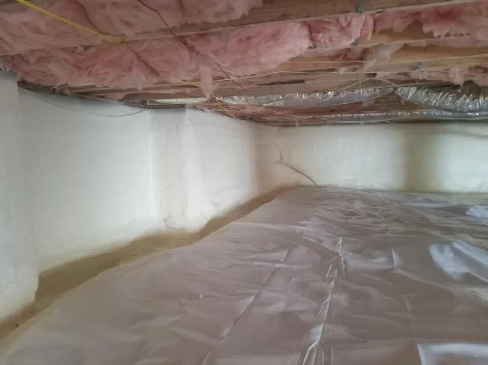Crawl space encapsulation with closed-cell spray foam for Spray Foam Roofing in Ashland